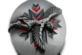 Silver Metal Native American Indian Dance Warrior Oval Belt Buckle Men Accessories